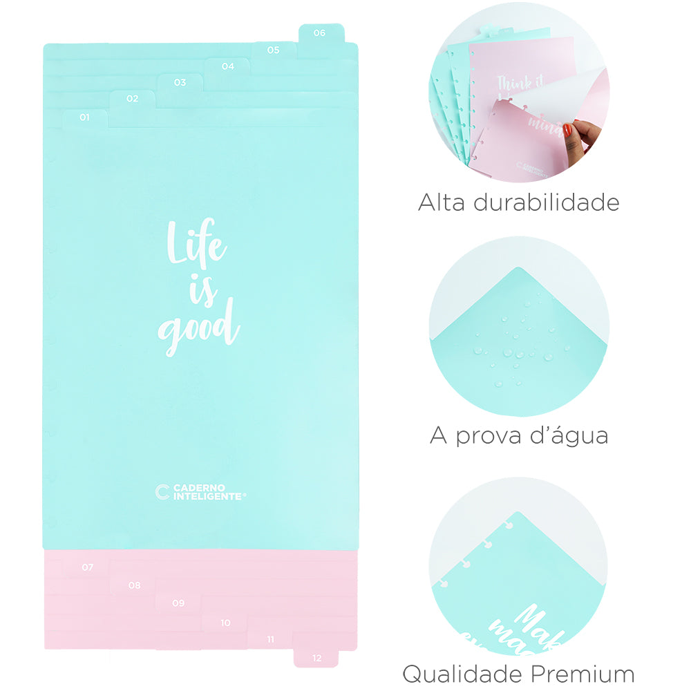 Divisória Inspire: alta durabilidade, à prova d'água, qualidade premium.