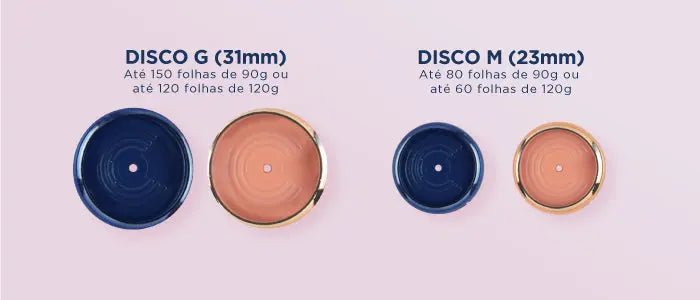 DISCOS + ELÁSTICO SHIMMERING ROSE Caderno Inteligente ®