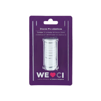 Pacote dos Discos brancos, tamanho médio.