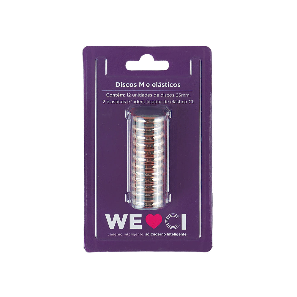 Discos + Elástico Rose Gold