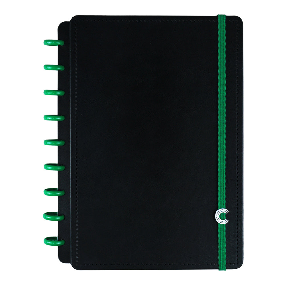 Em um Caderno médio.