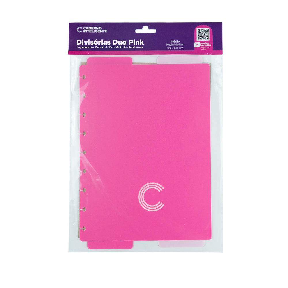 DIVISÓRIAS DUO PINK Caderno Inteligente ®