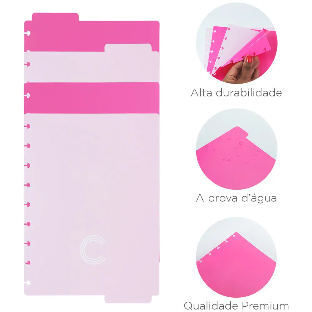 DIVISÓRIAS DUO PINK Caderno Inteligente ®