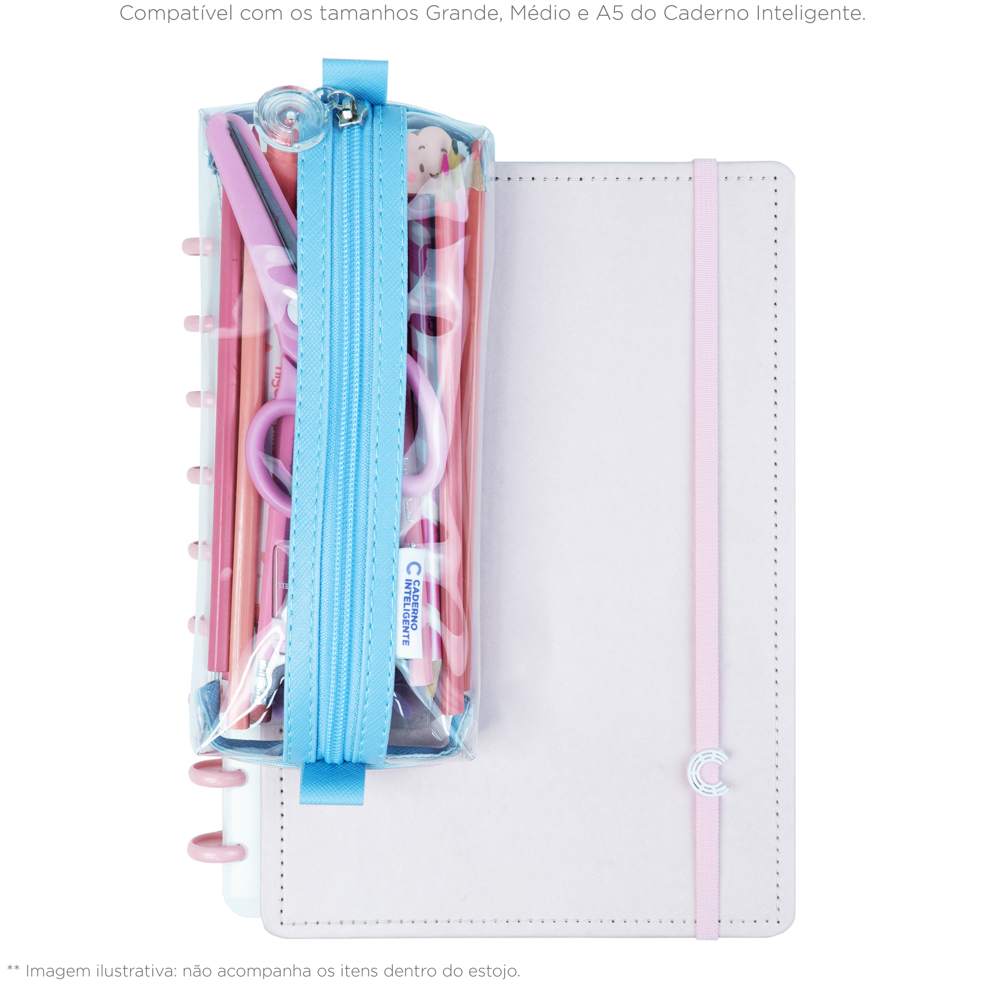 ESTOJO CRYSTAL 2.0 AZUL Caderno Inteligente ®