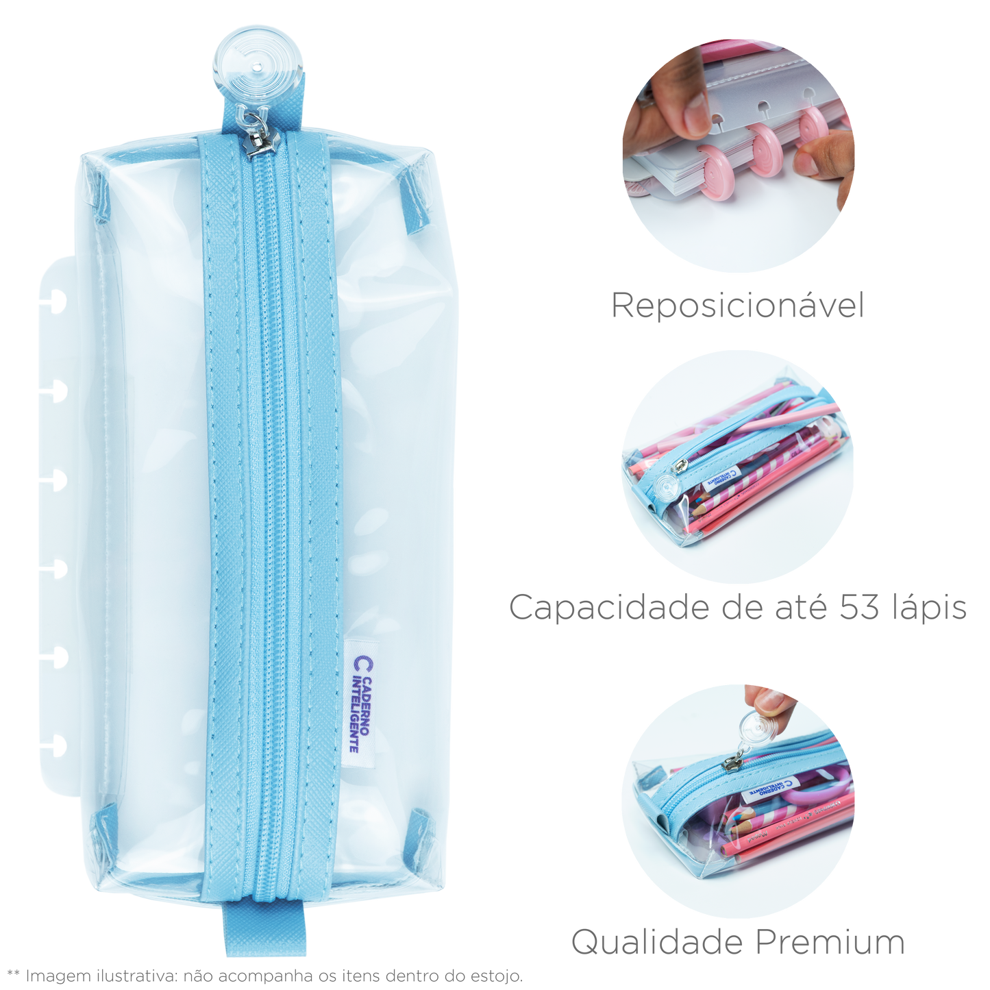 ESTOJO CRYSTAL 2.0 AZUL Caderno Inteligente ®