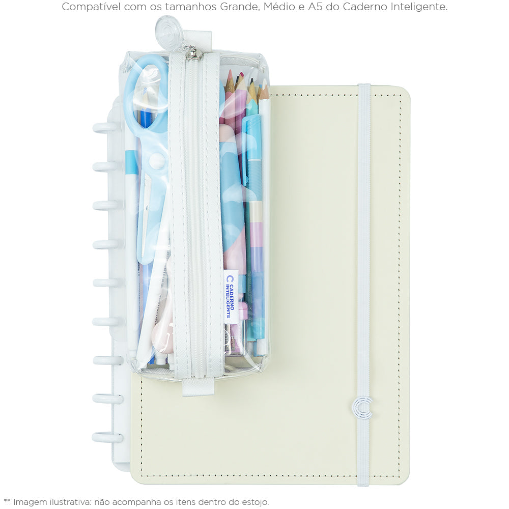 ESTOJO CRYSTAL 2.0 BRANCO Caderno Inteligente ®