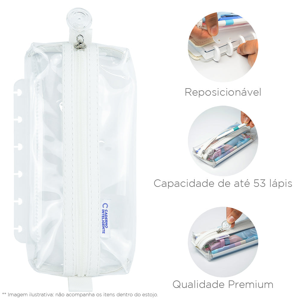 ESTOJO CRYSTAL 2.0 BRANCO Caderno Inteligente ®