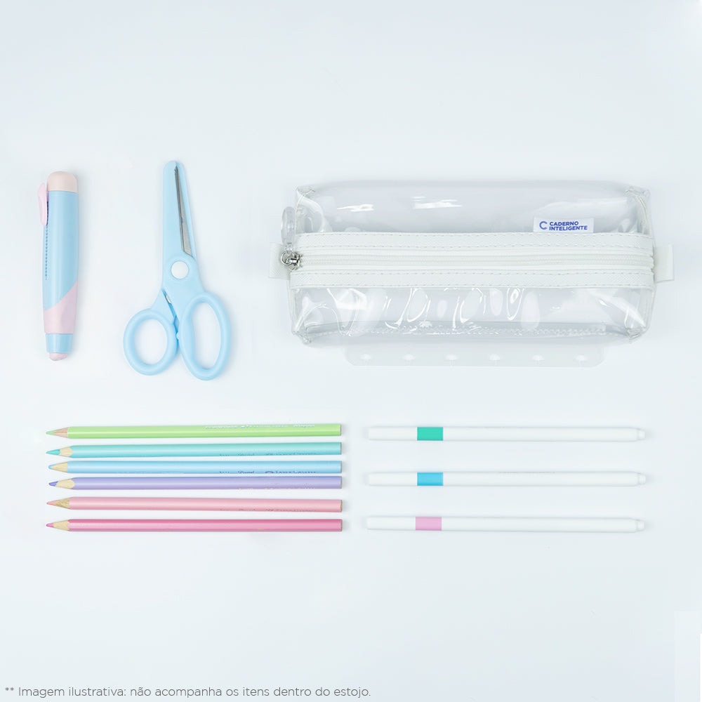 ESTOJO CRYSTAL 2.0 BRANCO Caderno Inteligente ®