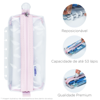 ESTOJO CRYSTAL 2.0 ROSA Caderno Inteligente ®