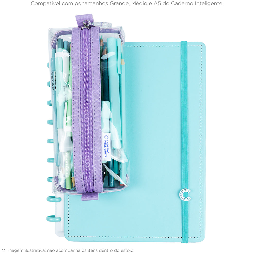 Compatível com os tamanhos: Grande, médio e A5 de Caderno Inteligente.