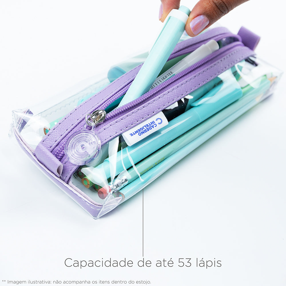 Capacidade de até 53 lápis.