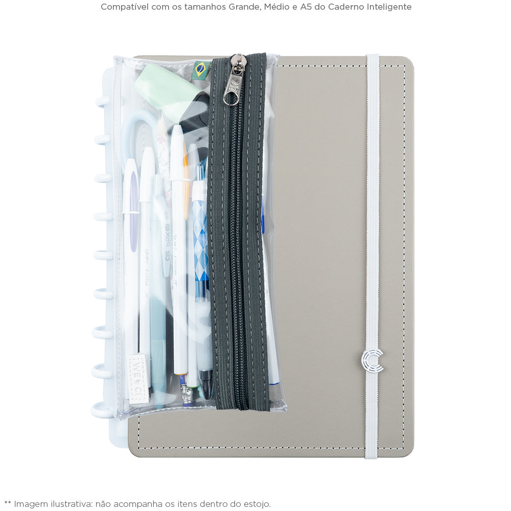 Estojo Inteligente Crystal Cool Grey