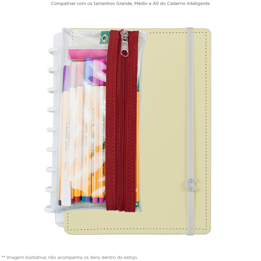 Estojo Inteligente Crystal Red