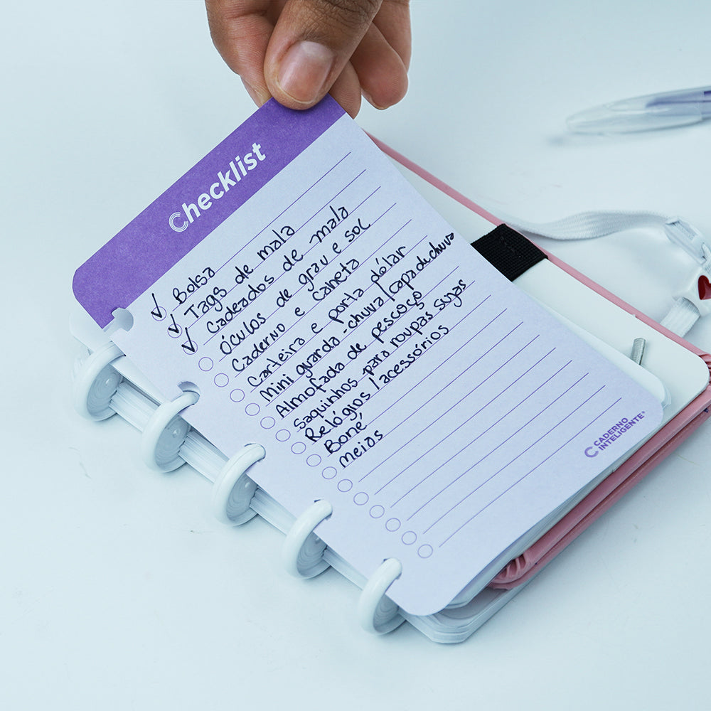 Exemplo de uso da Checklist.