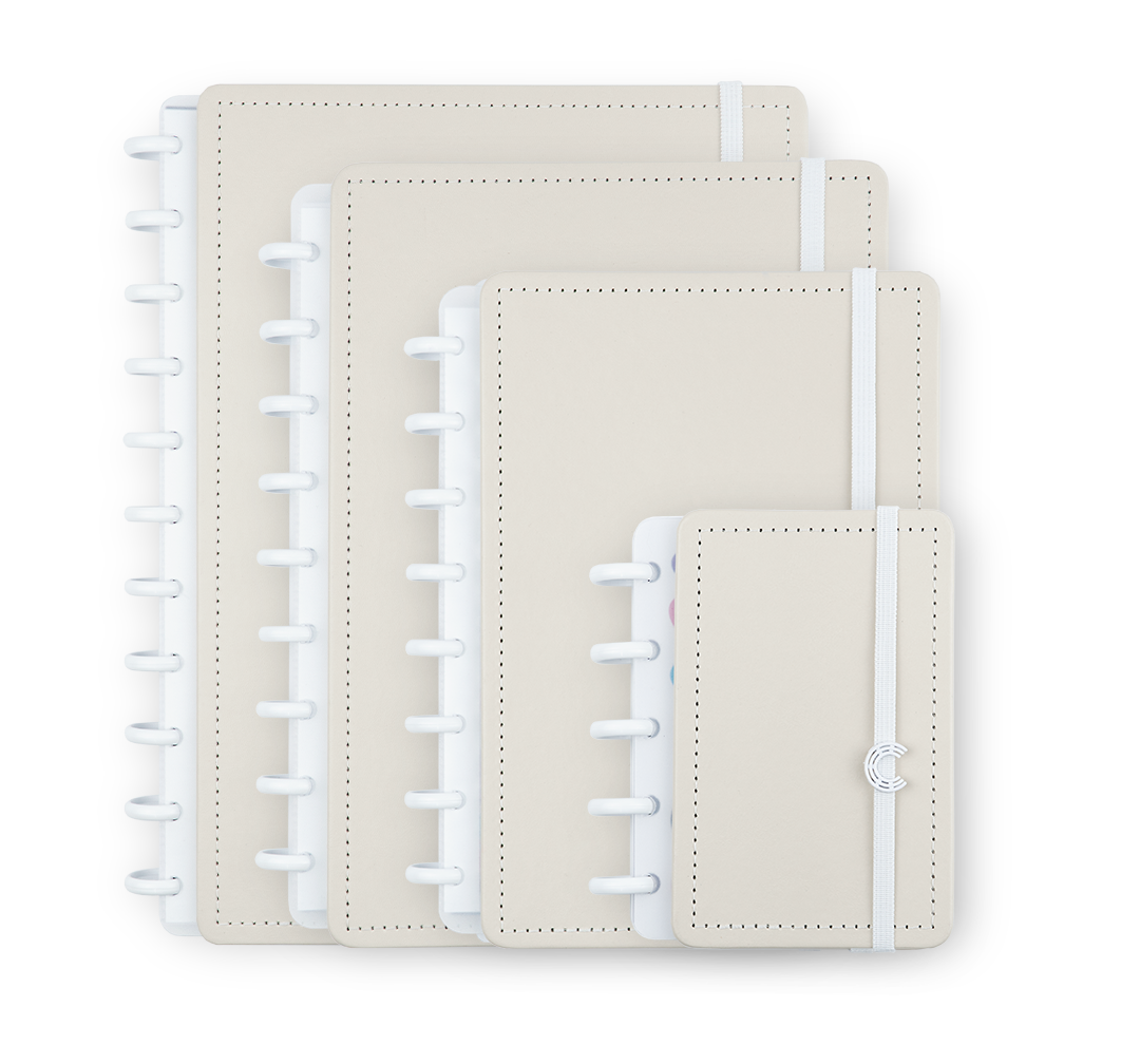 4 tamanhos do Caderno Inteligente Macchiato.