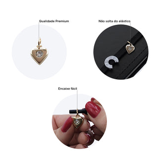 Qualidade premium, não solta do elástico, encaixe fácil.