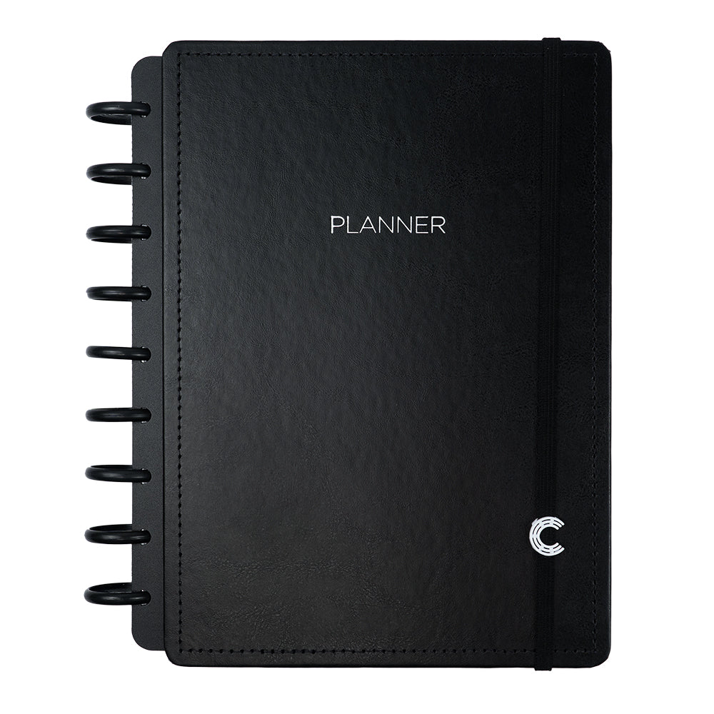 Planner Casual Black, tamanho médio.