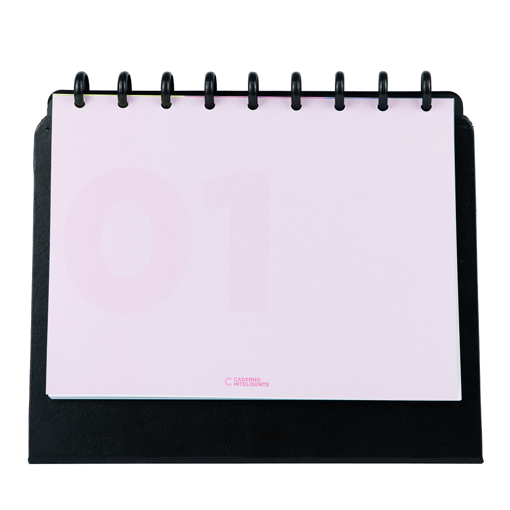 Folha do Planner de Mesa Black, Médio.