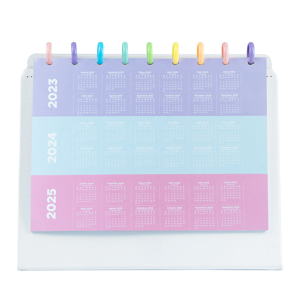 Planner de Mesa White, médio.