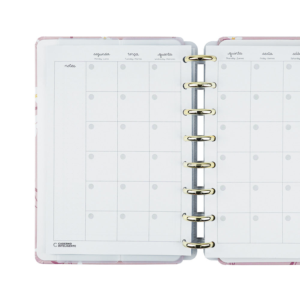 Planner Pink  Blossom by Sof Martins Caderno Inteligente ®
