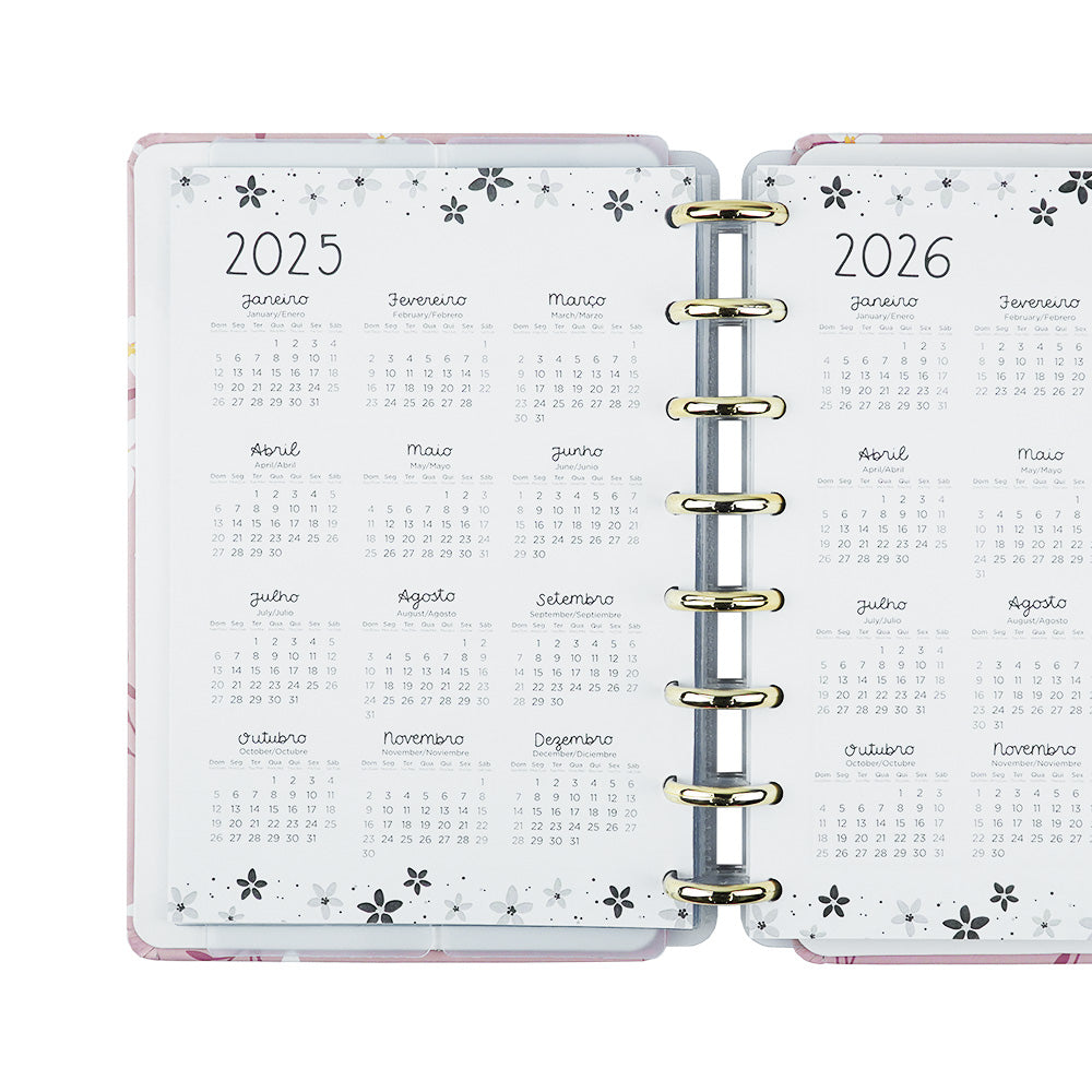 Planner Pink  Blossom by Sof Martins Caderno Inteligente ®