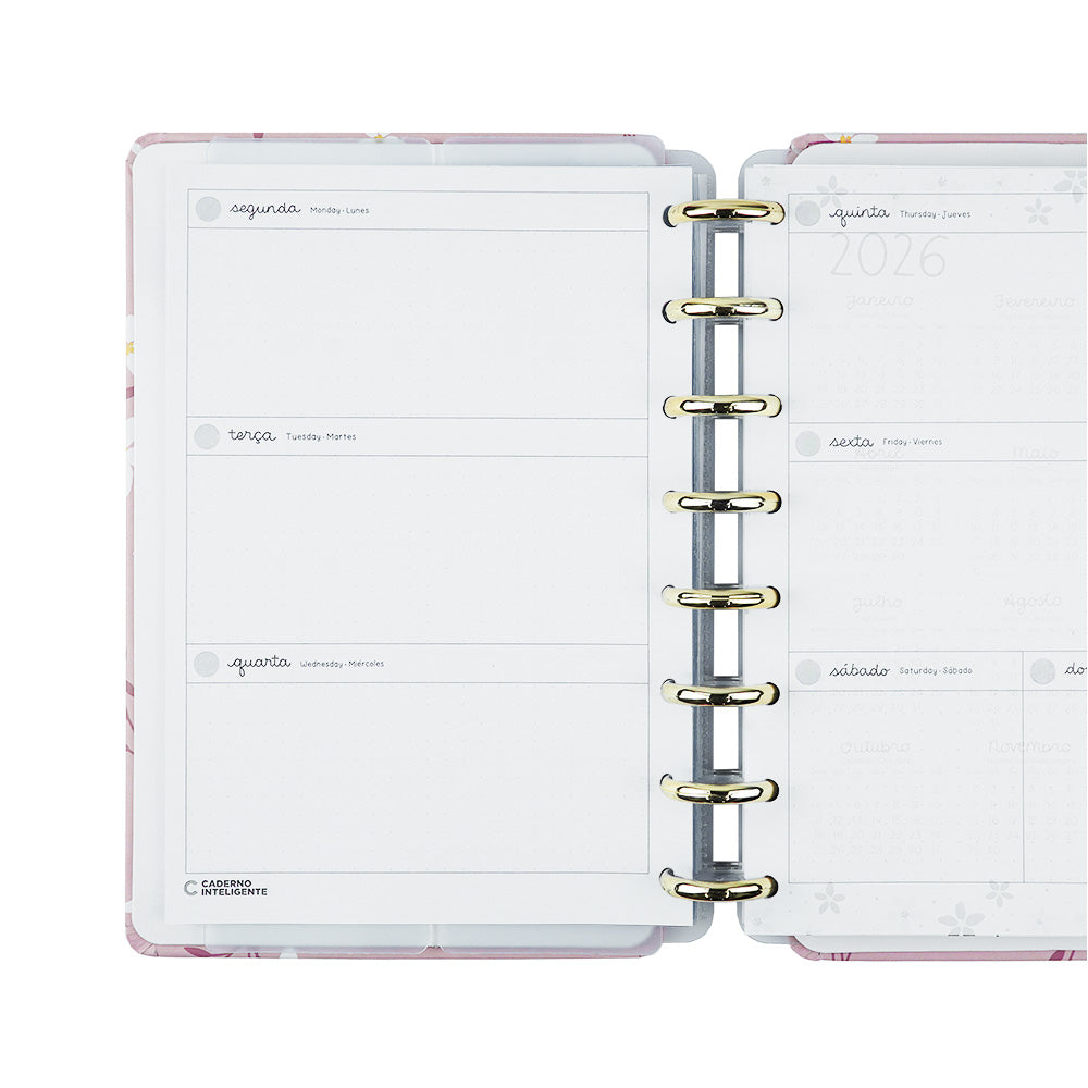 Planner Pink  Blossom by Sof Martins Caderno Inteligente ®