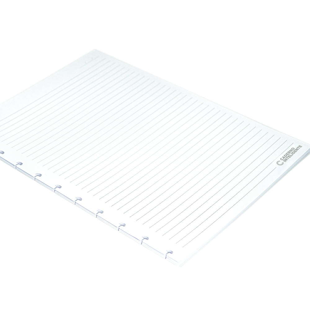 REFIL 100 FOLHAS PAUTADAS GRANDE Caderno Inteligente Lojista