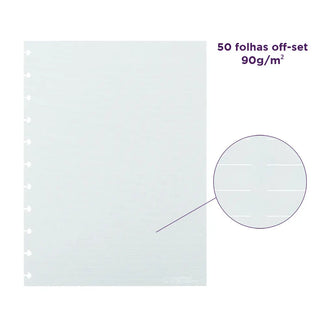 REFIL ANOTAÇÃO INTELIGENTE LINHA BRANCA | DUAS COLUNAS Caderno Inteligente ®