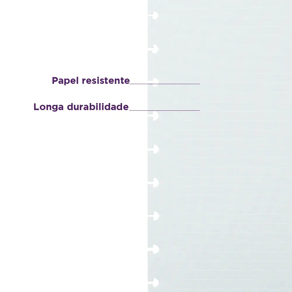REFIL ANOTAÇÃO INTELIGENTE LINHA BRANCA | DUAS COLUNAS Caderno Inteligente ®