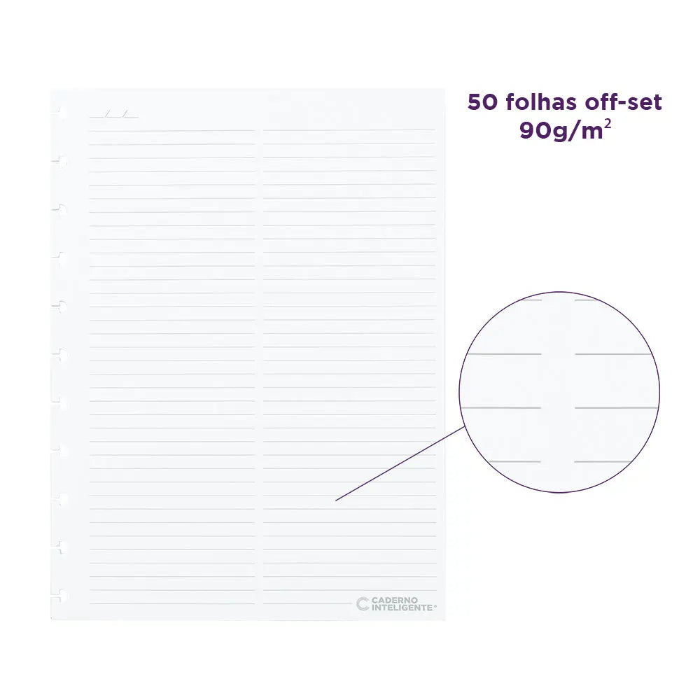REFIL ANOTAÇÃO INTELIGENTE | DUAS COLUNAS Caderno Inteligente ®