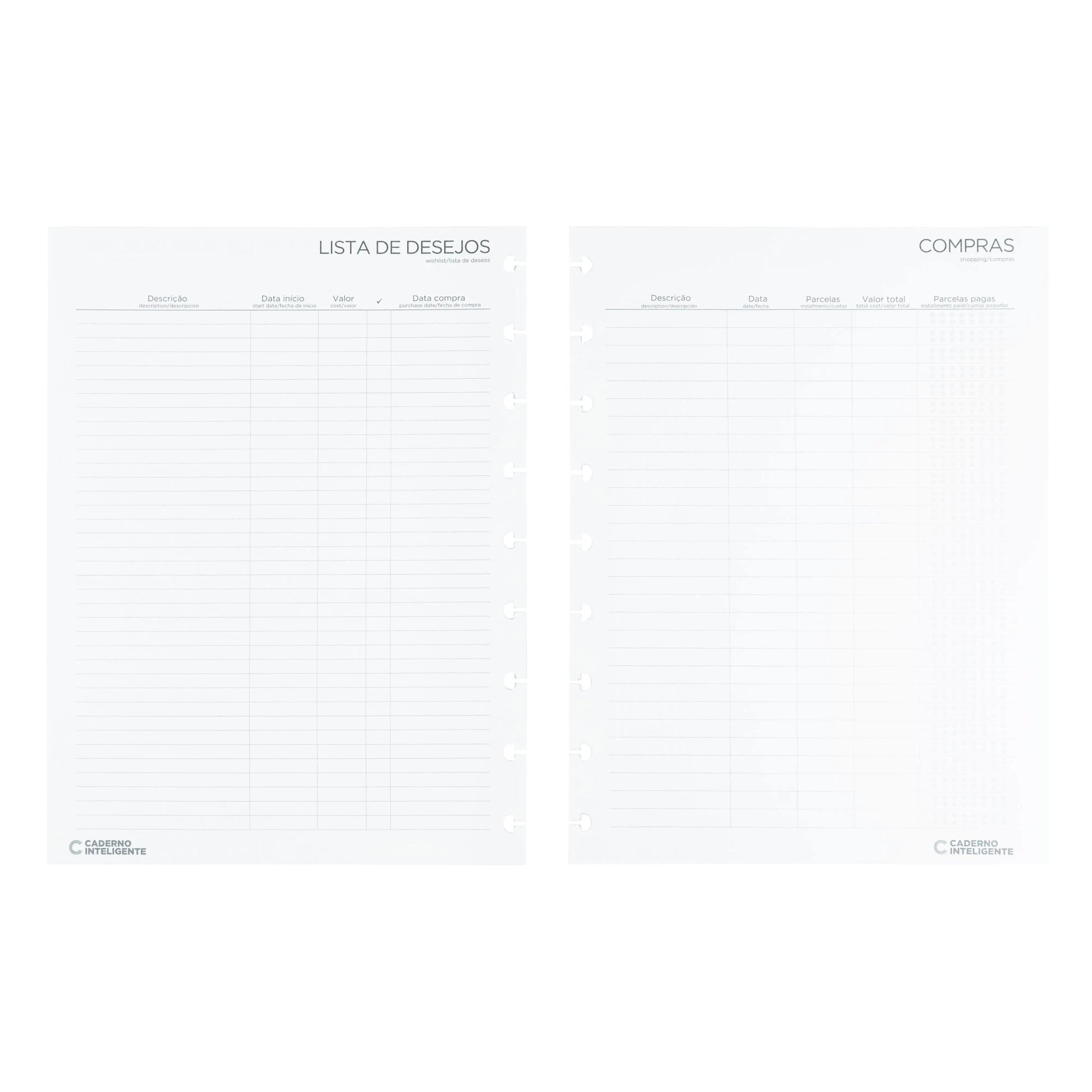 REFIL PLANNER FINANCEIRO CI BY MARI BRIO Caderno Inteligente ®