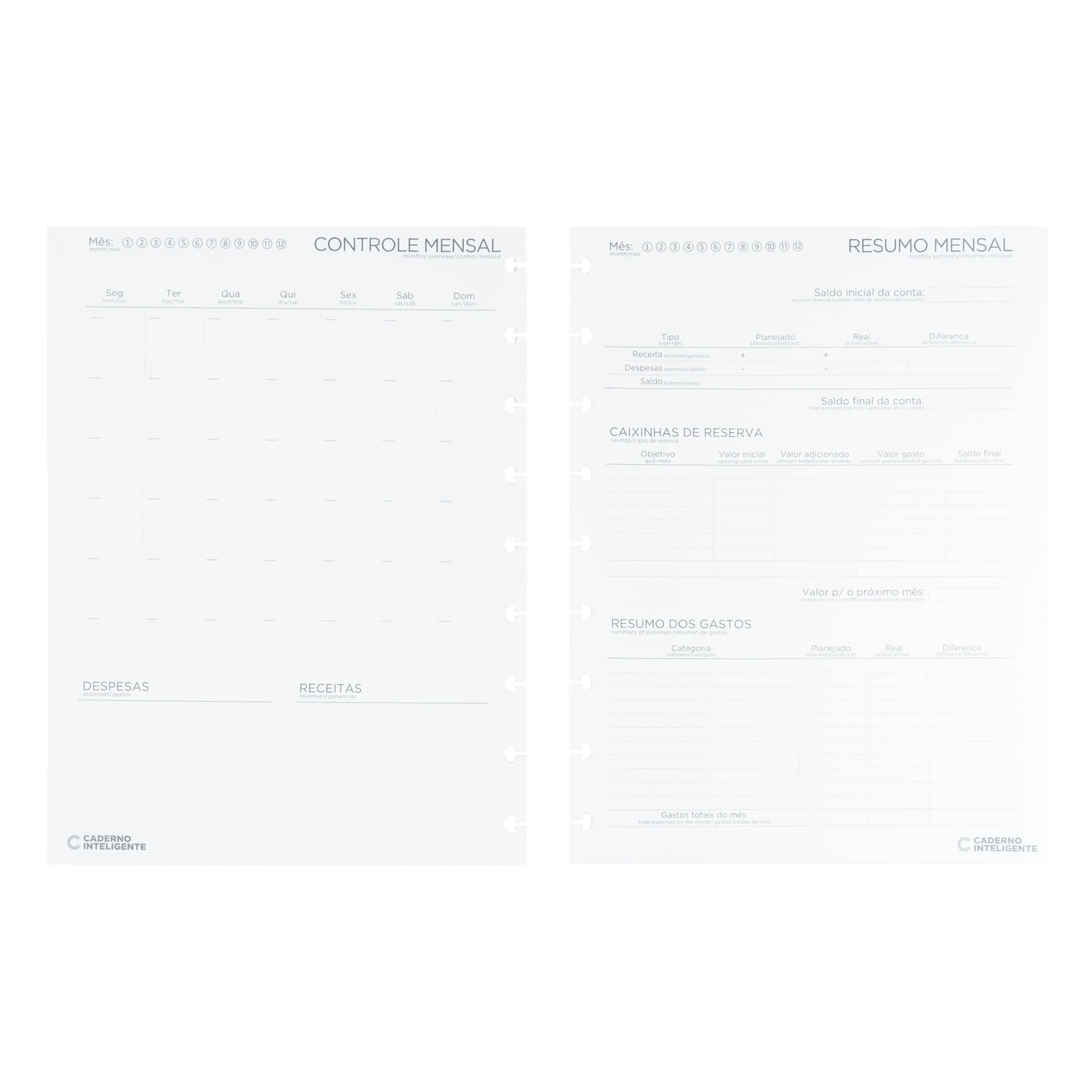 REFIL PLANNER FINANCEIRO CI BY MARI BRIO Caderno Inteligente ®