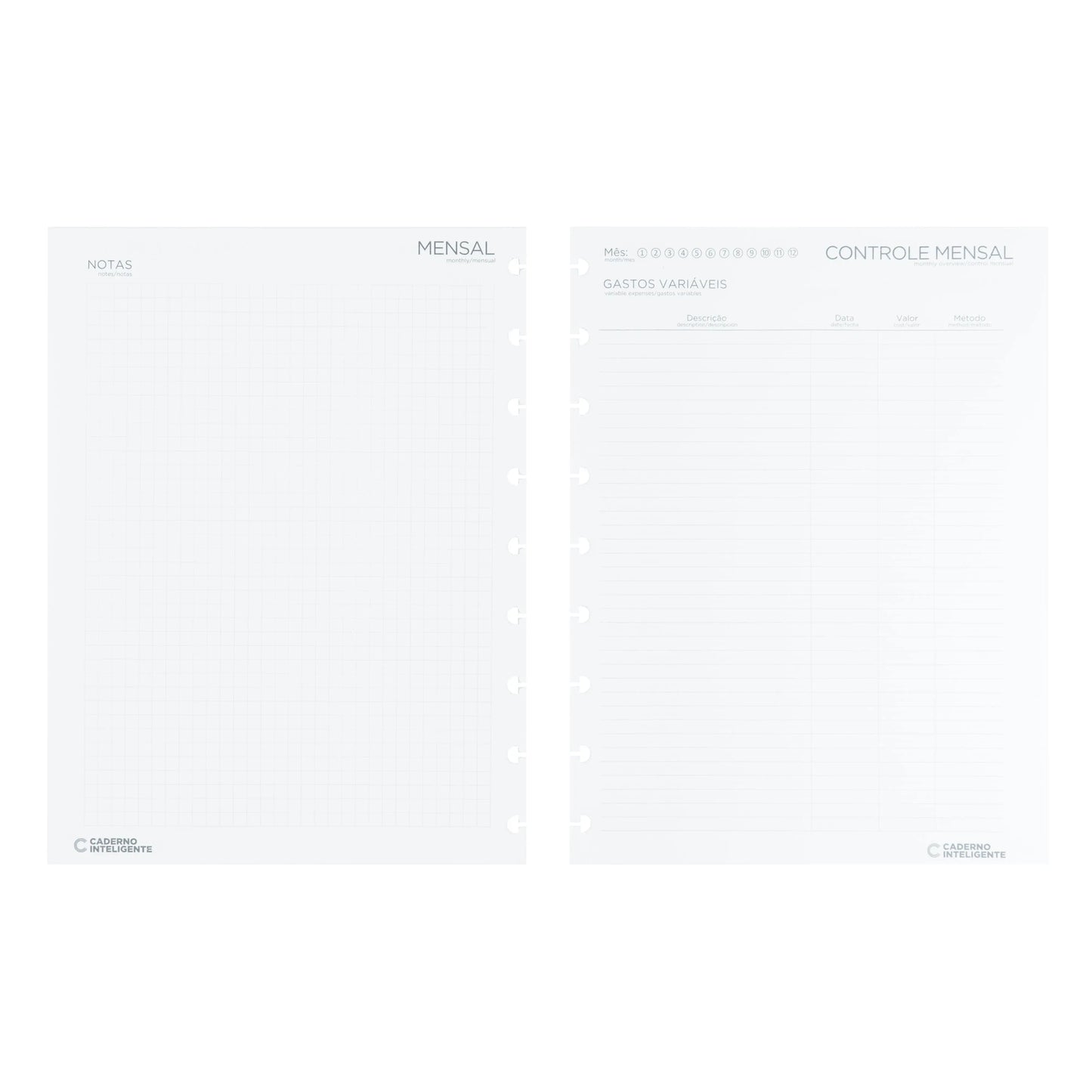 REFIL PLANNER FINANCEIRO CI BY MARI BRIO Caderno Inteligente ®