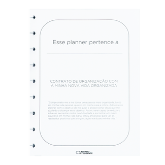 REFIL PLANNER ORGANIZER Caderno Inteligente Lojista