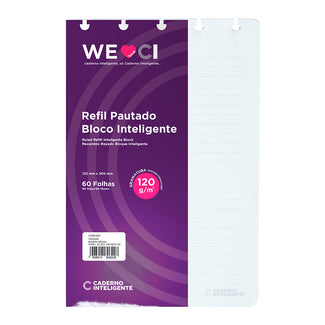 Pacote do Refil Pautado para Bloco Inteligente.