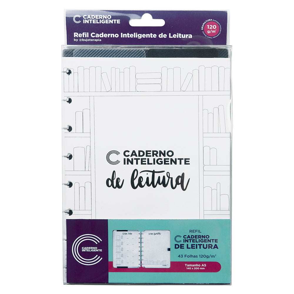 Pacote do refil Caderno Inteligente de Leitura.