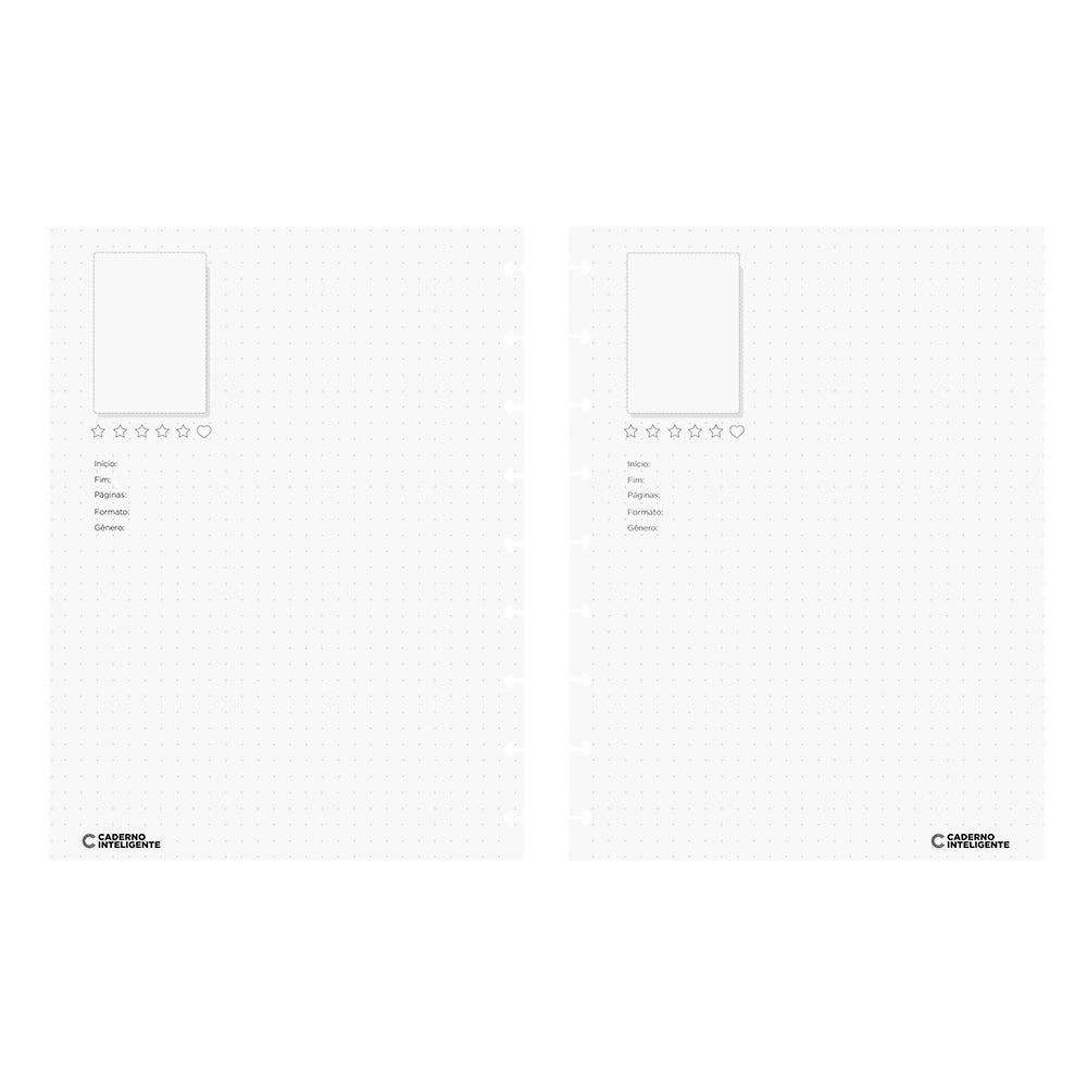 Folhas do Refil de Leitura.