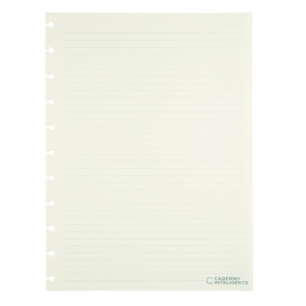 Refil Pautado Off White, tamanho grande.