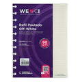 Pacote do Refil Pautado Off White.