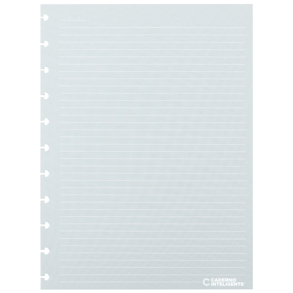 Refil Linhas Brancas Pautado