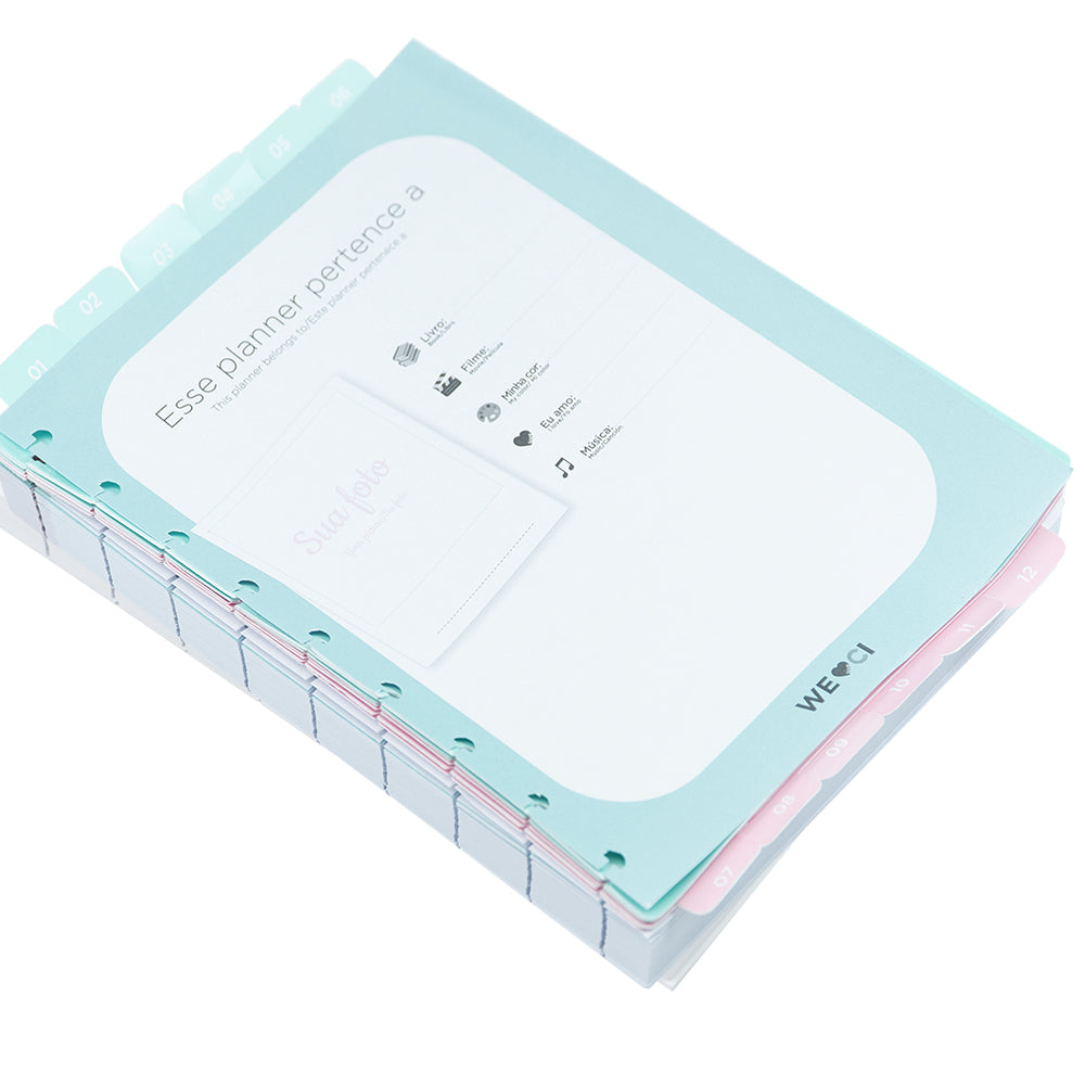 Refil Planner CI - PIY + 12 divisórias