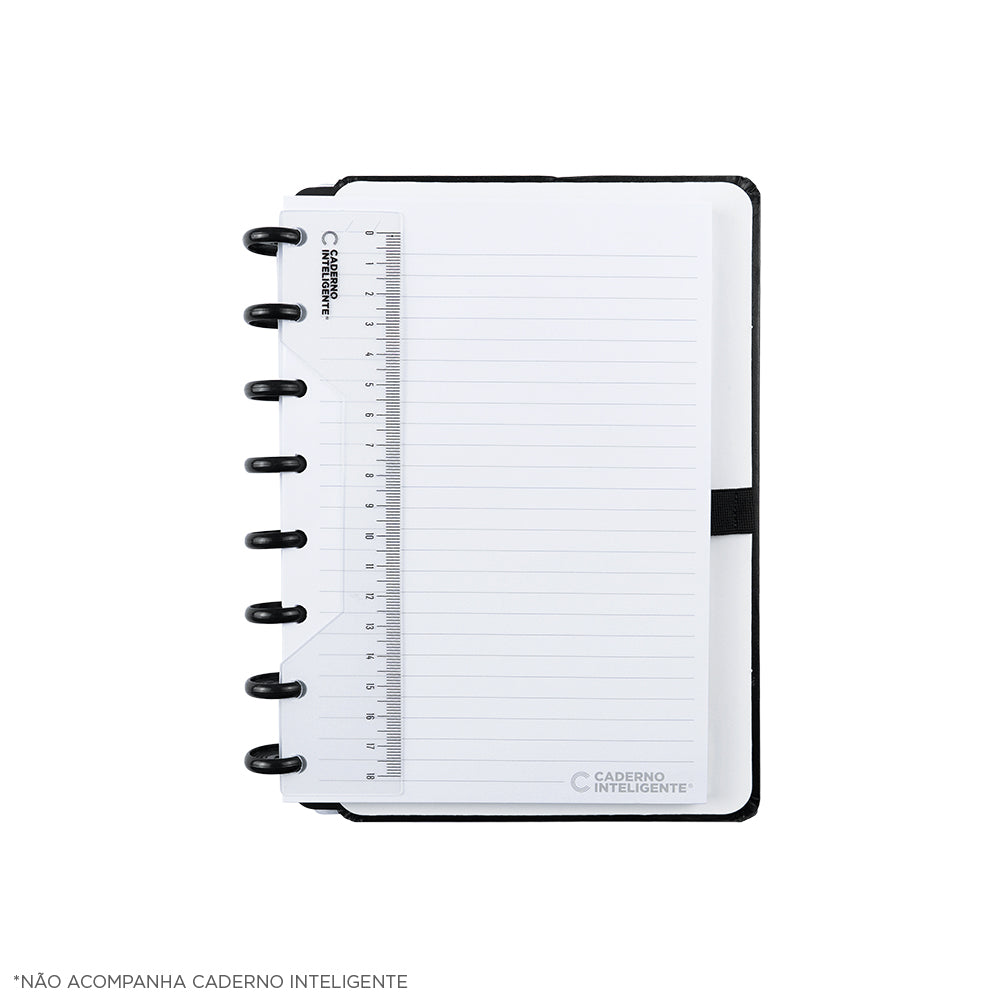 Régua no Caderno Inteligente.