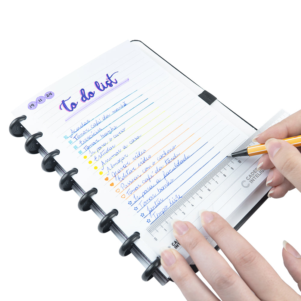 Exemplo de uso da régua.