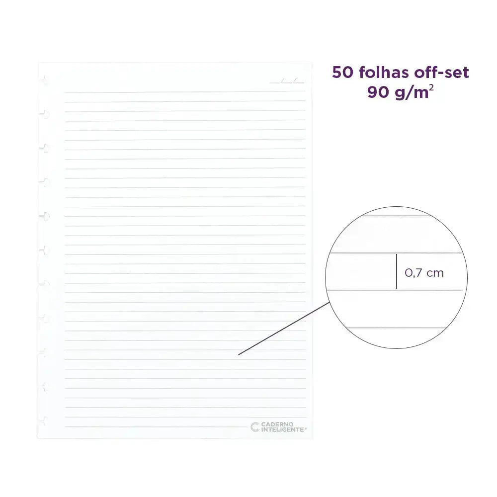 Refil Pautado (Cópia) Caderno Inteligente ®