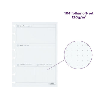 Refil Planner Pink Blossom by Sof Caderno Inteligente ®