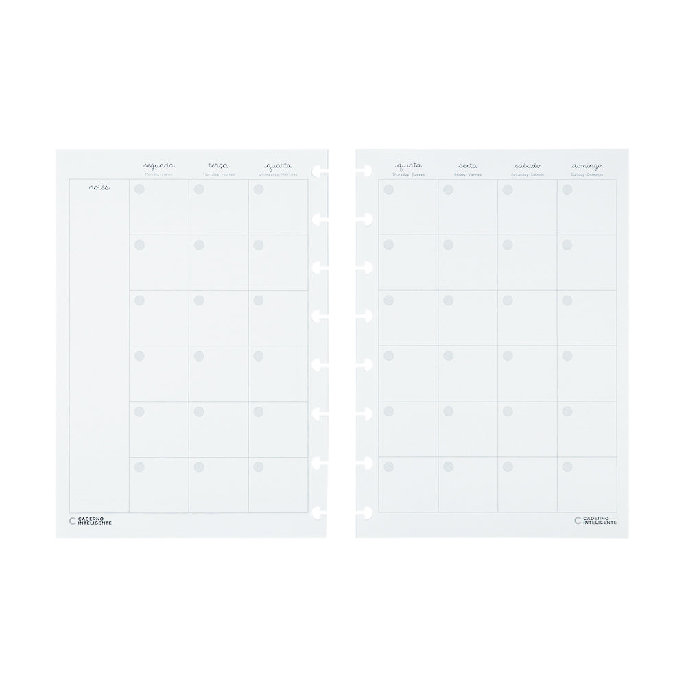 Refil Planner Pink Blossom by Sof Caderno Inteligente ®