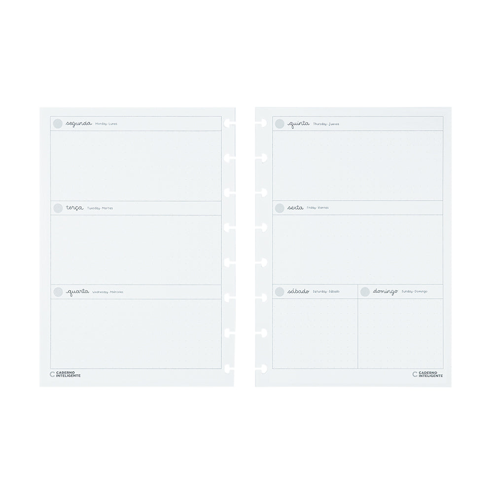 Refil Planner Pink Blossom by Sof Caderno Inteligente ®