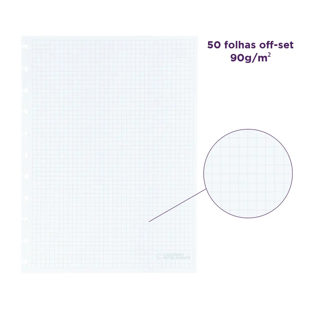 Refil Quadriculado Caderno Inteligente ®