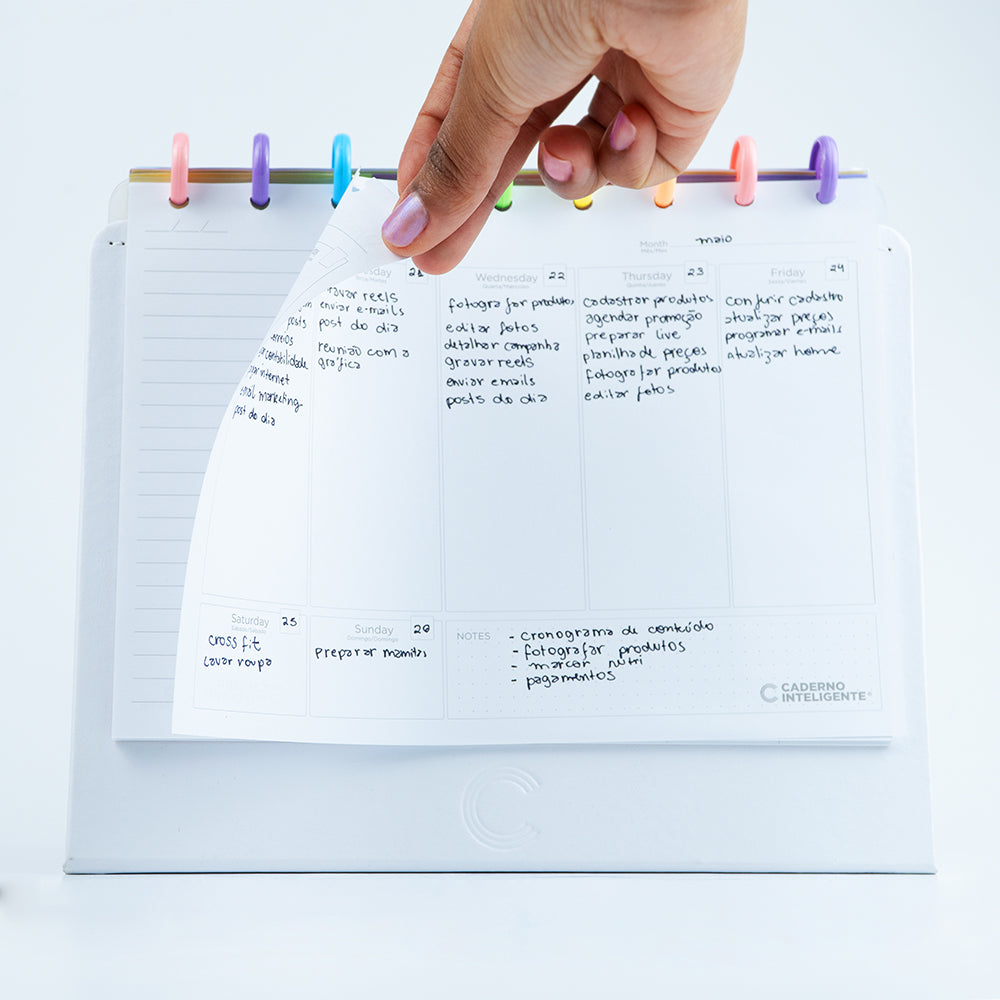Refil Weekly Planner My Frame (cópia) Caderno Inteligente ®